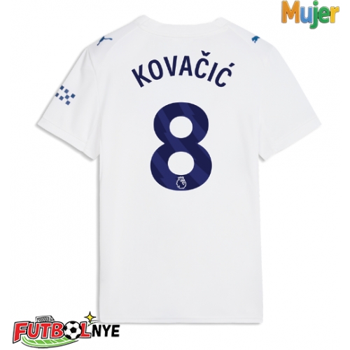 Camiseta Manchester City Mateo Kovacic #8 Tercera Equipación para mujer 2026-27 manga corta